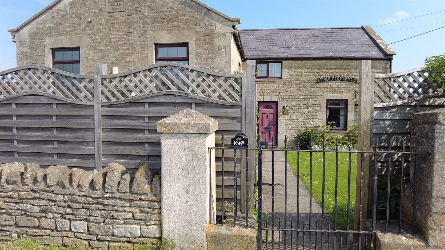 The former Ebenezer Chapel, Bath Road, Atworth. Now simply known as The Old Chapel and is now a house.  Image: Roland's Travels