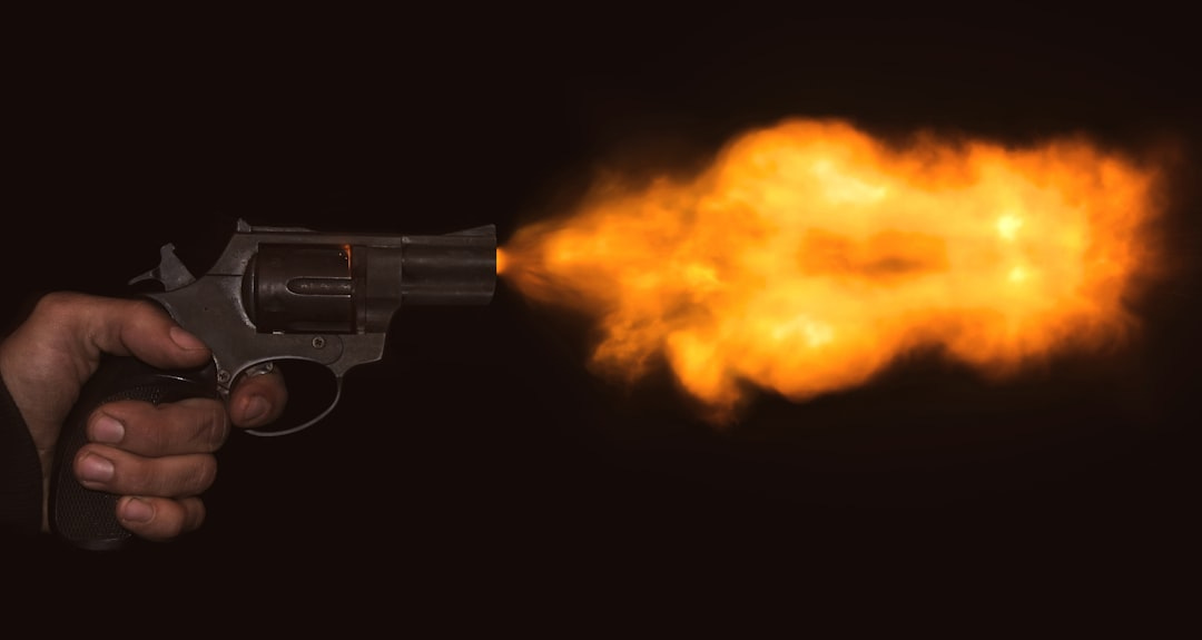 black and silver revolver pistol black and silver revolver pistol