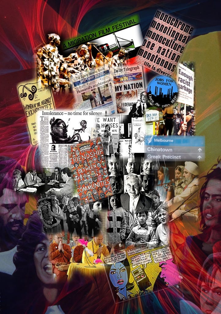 Multicultural Arc describes and analyses a half-century of multicultural action and policy in Australia, as the country changed from being 99.5% European to one of the most diverse societies in the world. Through examinations of the changes introduced by successive governments, readers follow the twists and turns of ideology and popular attitudes. From the “invention” of Australian multiculturalism through to attacks on its very existence, the affirmation of Australia’s multicultural future now depends on addressing systemic racism and continuing inequalities. Five key themes include the place of First Nations in a multicultural society, the problems of racism, the challenges of communication and representation, the shredding of research capacity, and the creation of best fit institutions. Key words for the future are recognition, research and representation. Multicultural Arc is published by Sydney Multicultural Community Services.