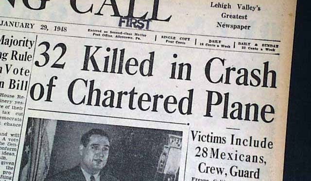 1948 Los Gatos DC-3 crash.... "Deportee" fame... - RareNewspapers.com