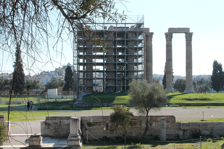 Photos from Athens: temples of Zeus, Mount Lycabettus, Riviera