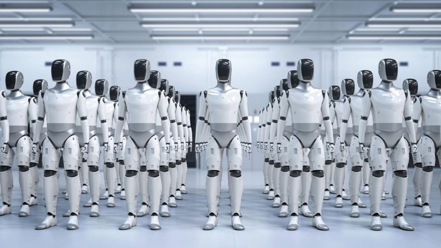 Plataforma chinesa oferece aluguel de robôs humanoides