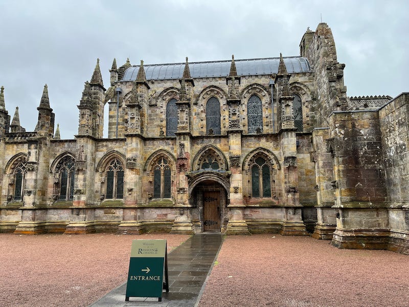2025-6-24 Roslyn Chapel in rural Midlothian, Scotland, photo by author