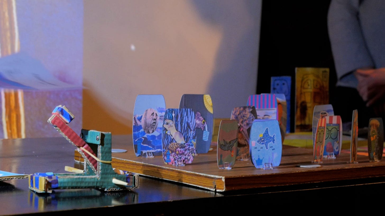 Une photo de notre jeu de plateau Poissons vs. Boissons