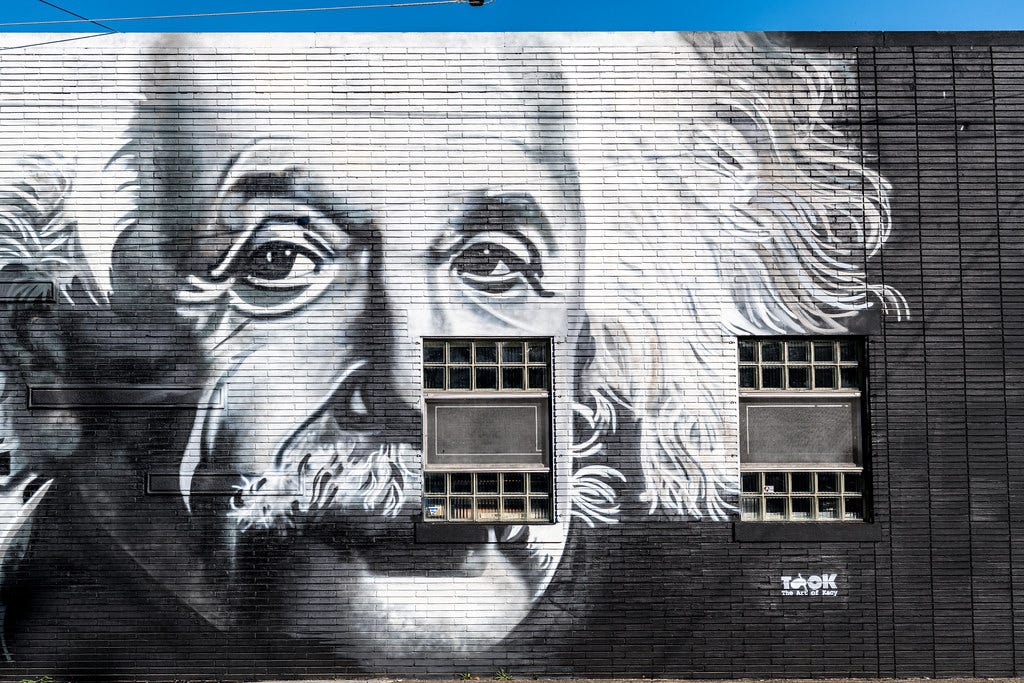 e=mc^2 | This is a mural of famous scientist Albert Einstein… | Flickr