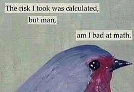 Risky calculations > calculated risk