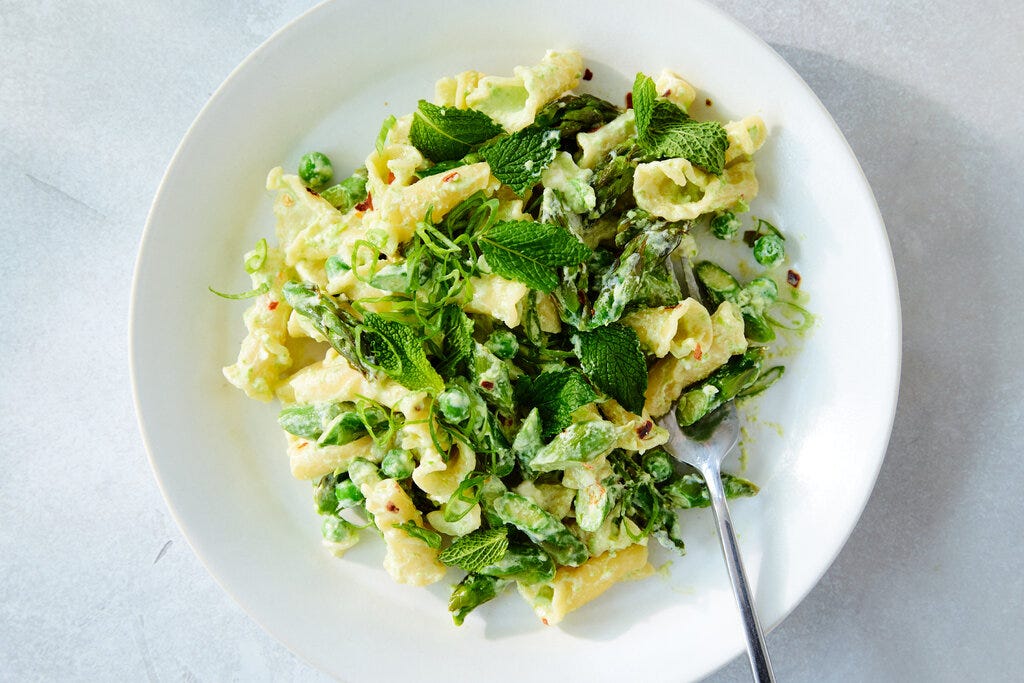 Asparagus-Feta Pasta