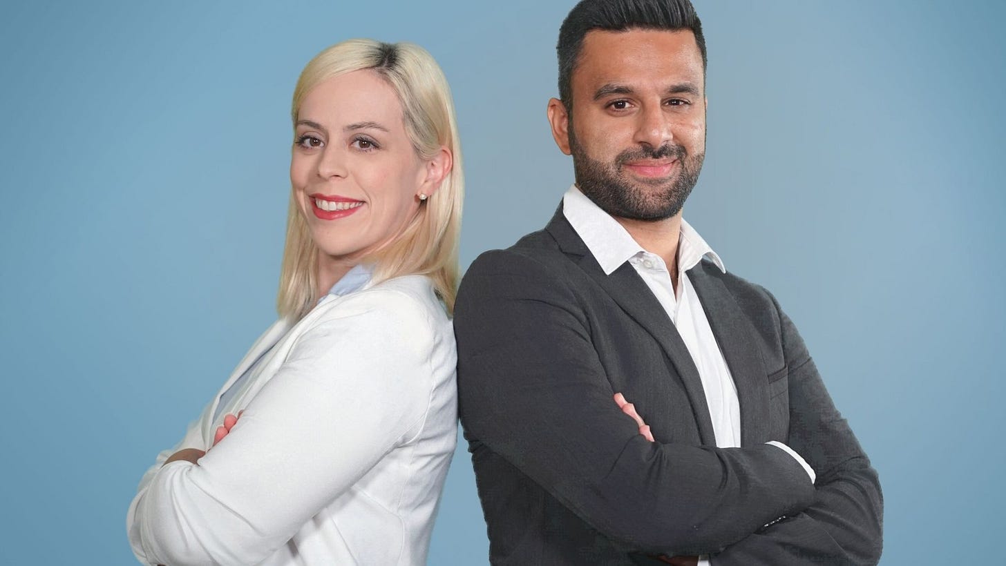 Emily Schrader and Yoseph Haddad launched their own show, “Headlines with the Haddads.” Photo courtesy of Emily Schrader