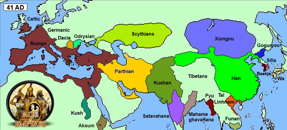 World map 41AD for AoE: 1st century mod image - Age of Empires mod for ... World map 41AD for AoE: 1st century mod image - Age of Empires mod for ...