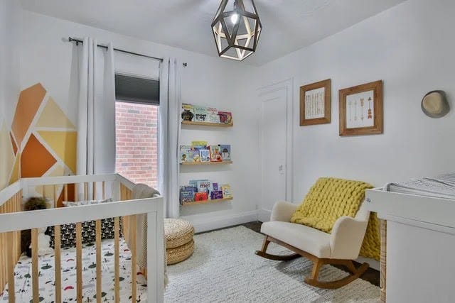 Light colored baby nursery