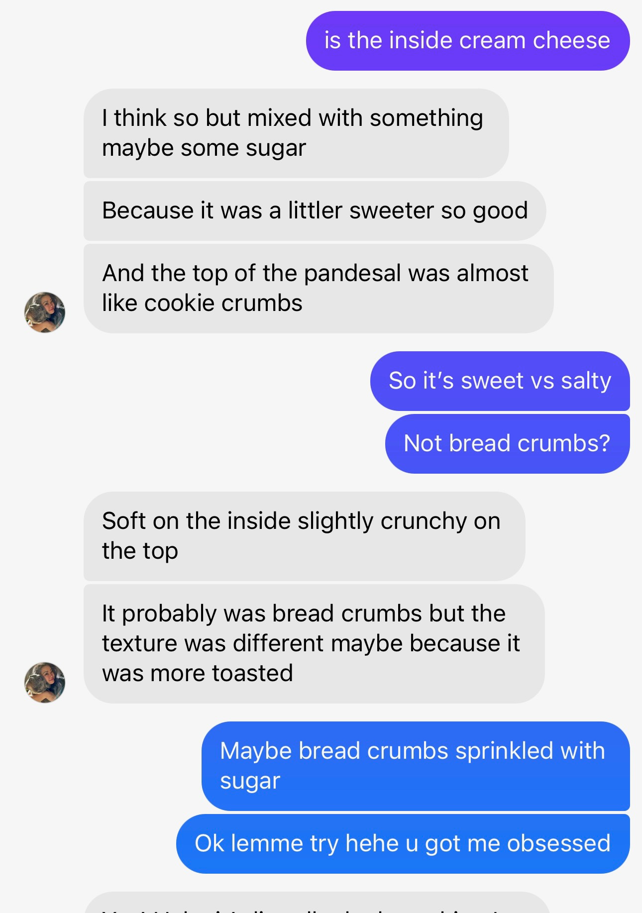 screenshot of conversation with my neighbor