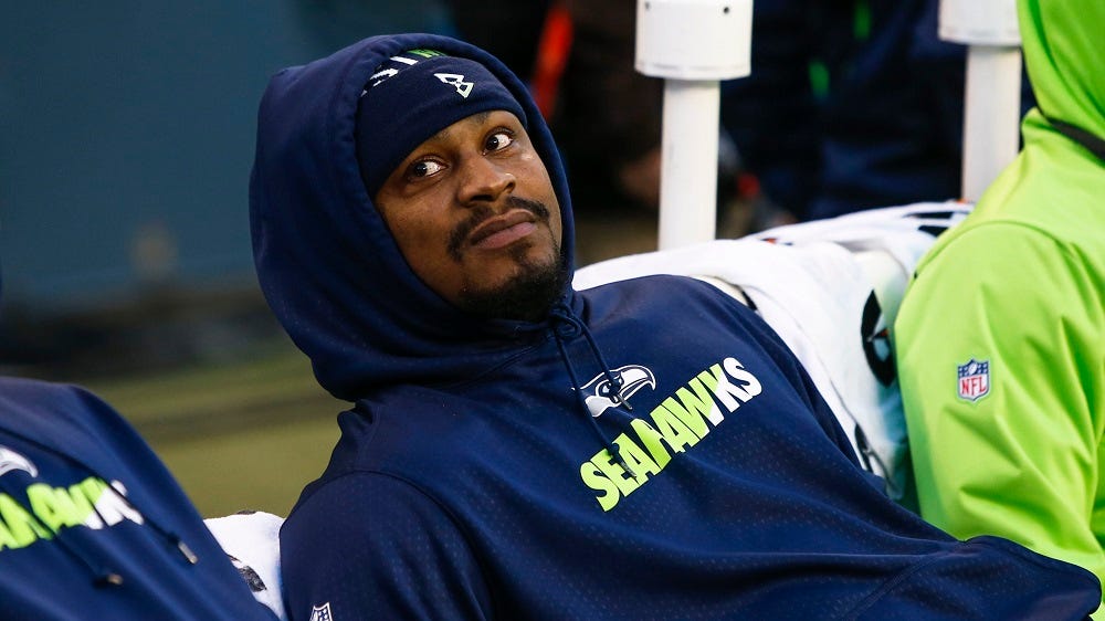 Marshawn Lynch Raiders deal not quite real but good PR stunt 2017 images Marshawn Lynch Raiders deal not quite real but good PR stunt 2017 images