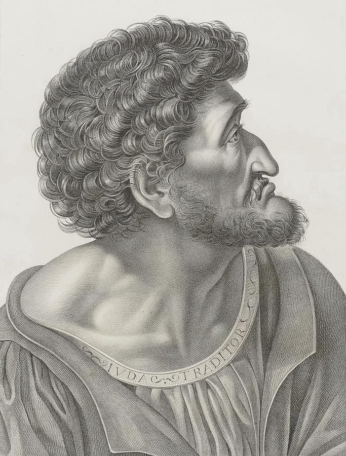 Judas Iscariot, 1808 Painting by Andre Dutertre - Pixels