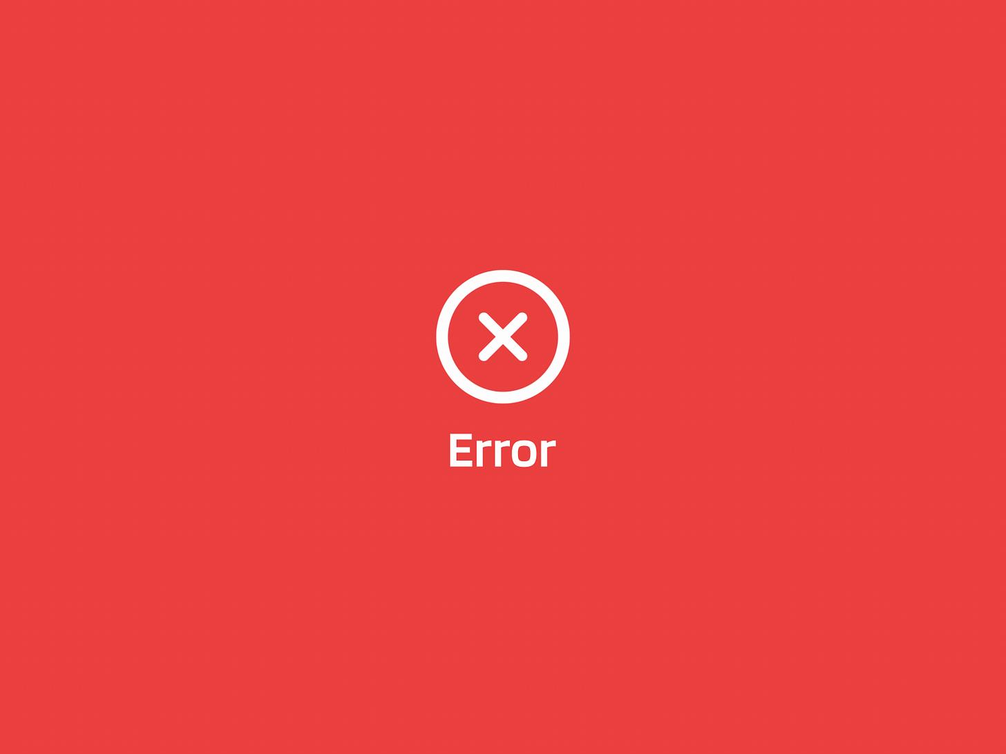 Error by Pratheek Punchathody on Dribbble