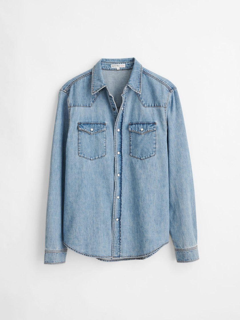 Western Denim Pocket Shirt