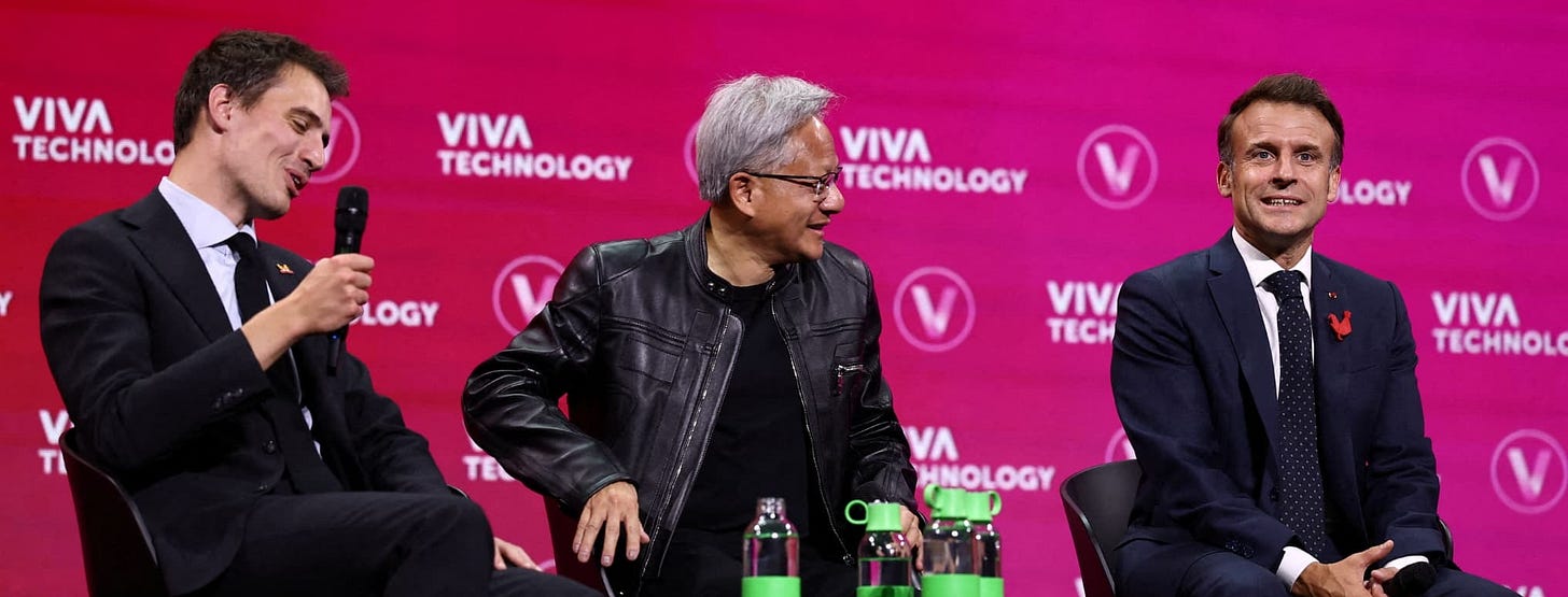 Une alliance historique": Emmanuel Macron salue le partenariat entre  Mistral AI et Nvidia