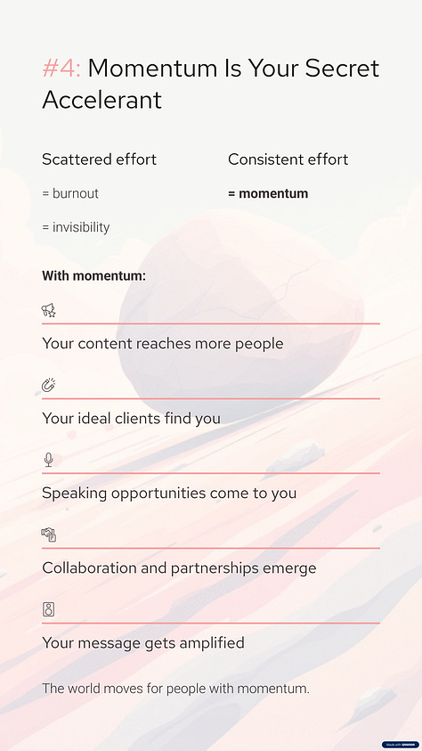 Consistency is the Quiet Work That Turns Scattered Effort Into Visible Momentum