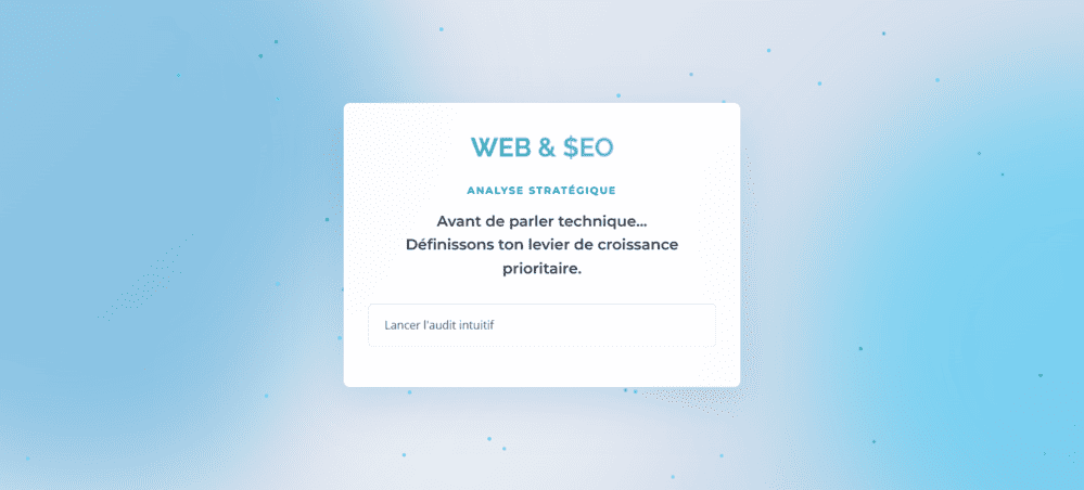 Quiz stratégique Web & SEO Quiz stratégique Web & SEO