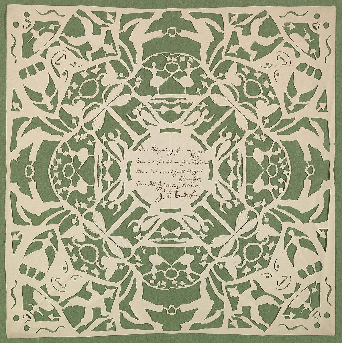 A Fully Cut Fairy Tale, Hans Christian Andersen (Danish, Odense 1805–1875 Copenhagen), Paper cutout