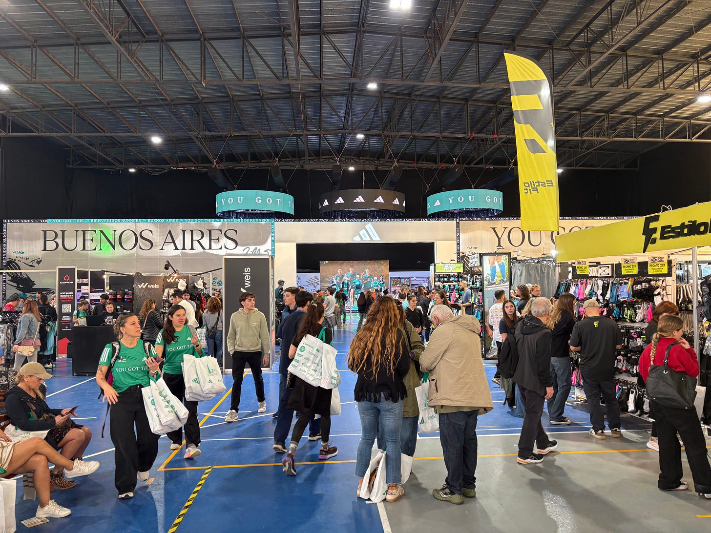 Expo and packet pick-up at 2025 Buenos Aires Half Marathon. 