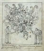 Pic 2: Torching of Aztec books by Spanish friars