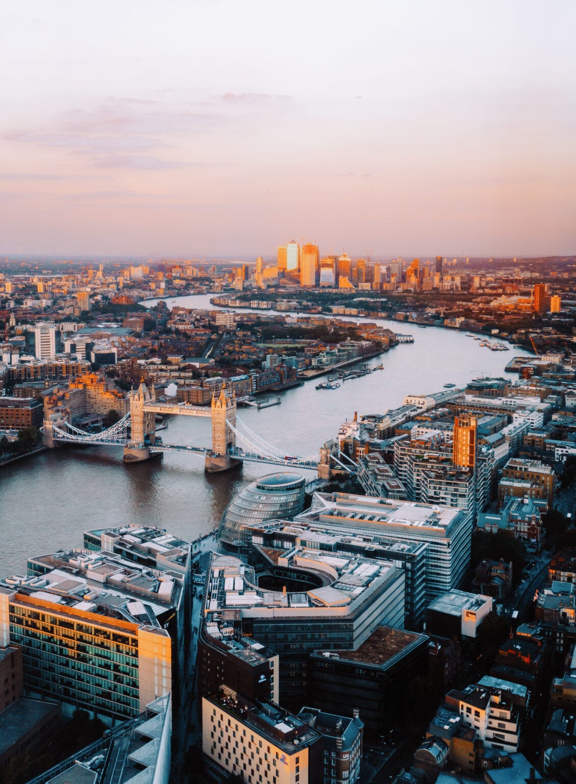 Shangri-La Hotel, At The Shard, London, Sunset Shot From The Hotel