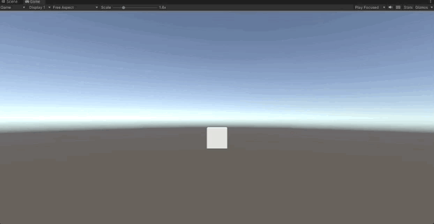 The cube is moving. Woo!