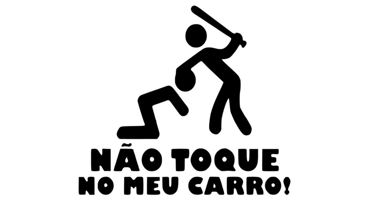 2 Adesivo Nao Toque No Meu Carro, Adesivo Nao Toque. | Elo7