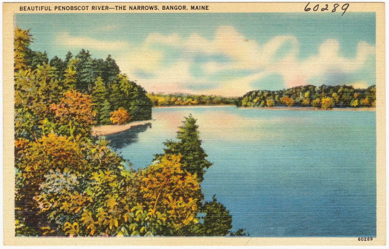 Beautiful Penobscot River -- The Narrows, Bangor, Maine Beautiful Penobscot River -- The Narrows, Bangor, Maine