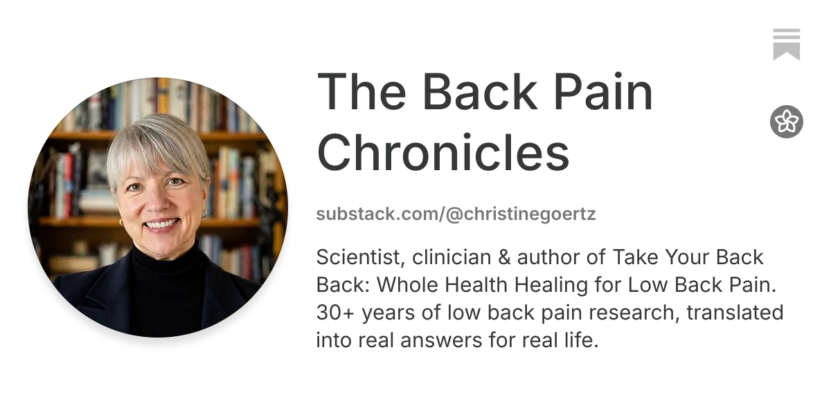 The Back Pain Chronicles | Substack