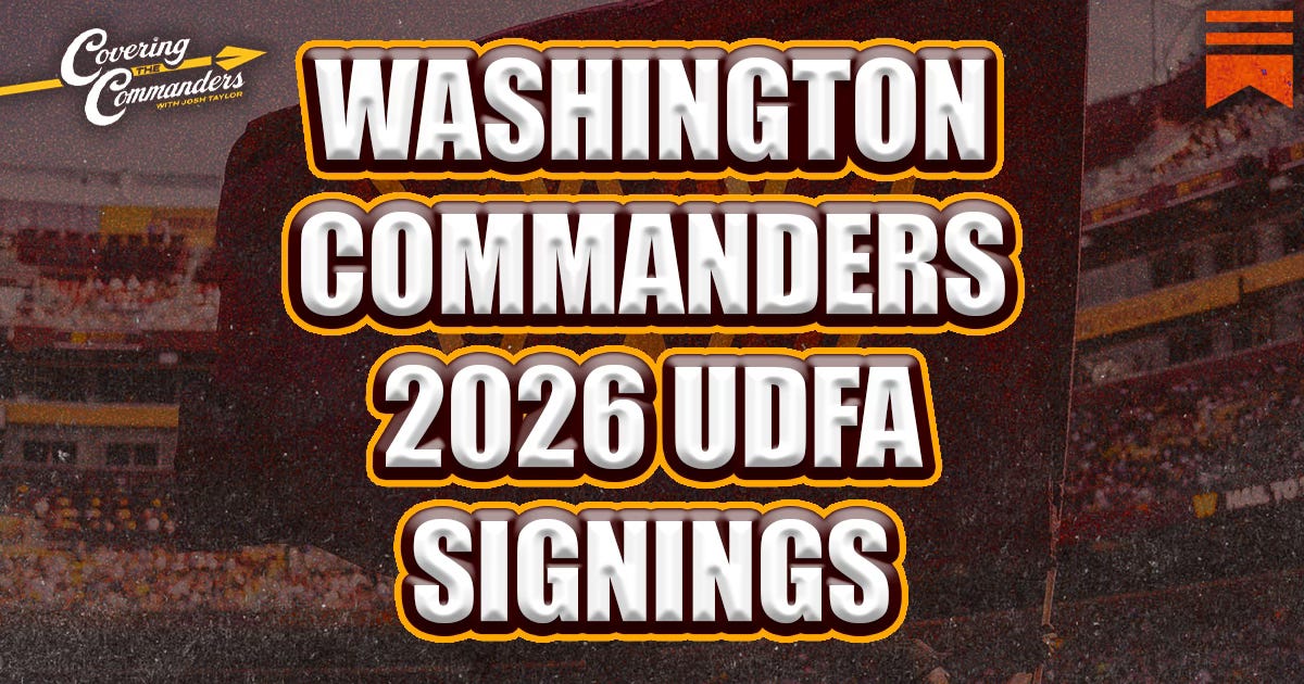 Washington Commanders 2026 UDFA Signings: Recapping the post-NFL Draft ...