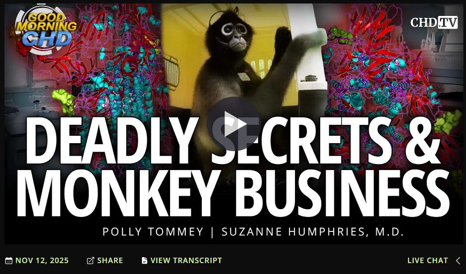 VACCINE SECRETS EXPOSED! Murder Mysteries too. Deadly Secrets & Monkey Business.