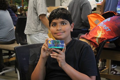 Photos and activities from the Family Math Afternoon!