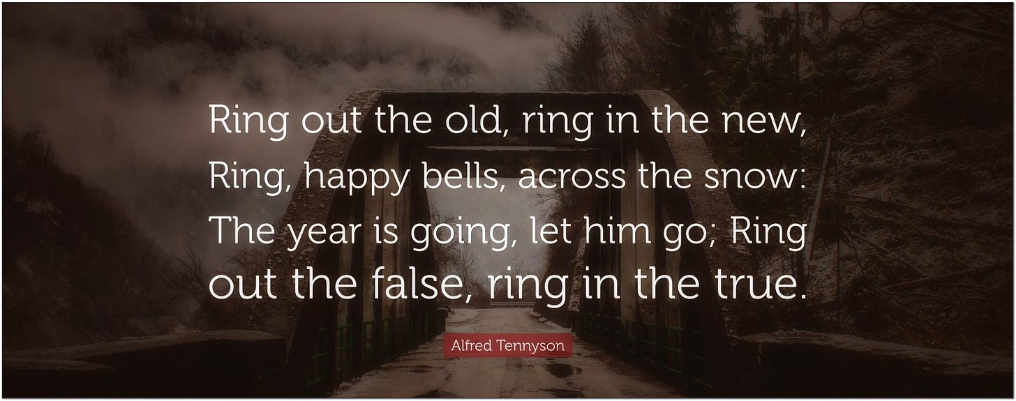 Ring out the old ring in the new Alfred