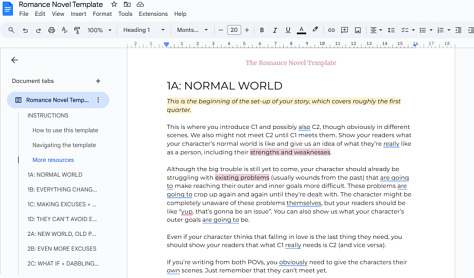 Images that show the functionality and possible formatting for Google Docs and Google Drive
