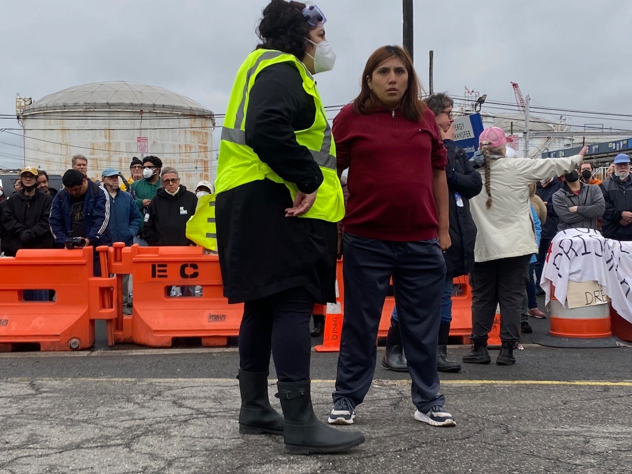 Pregnant wife of ICE detainee leads standoff as tensions boil over at N.J.'s  Delaney Hall - nj.com
