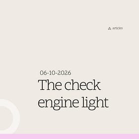 The check engine light