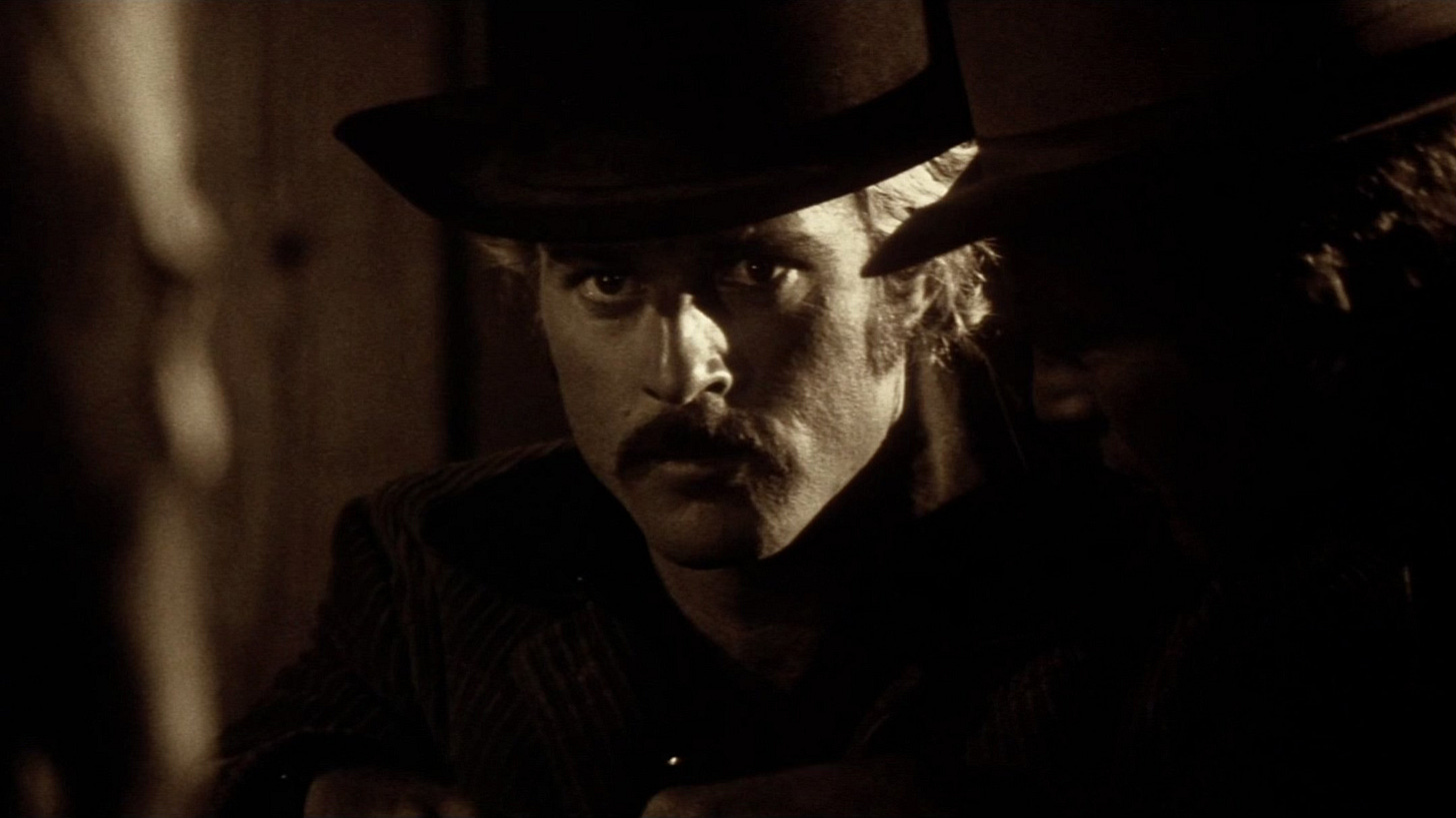 Robert Redford as The Sundance Kid in Butch Cassidy and the Sundance Kid