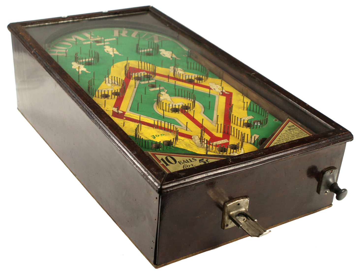 Lot Detail - 1930s Home Run Baseball Pinball Machine
