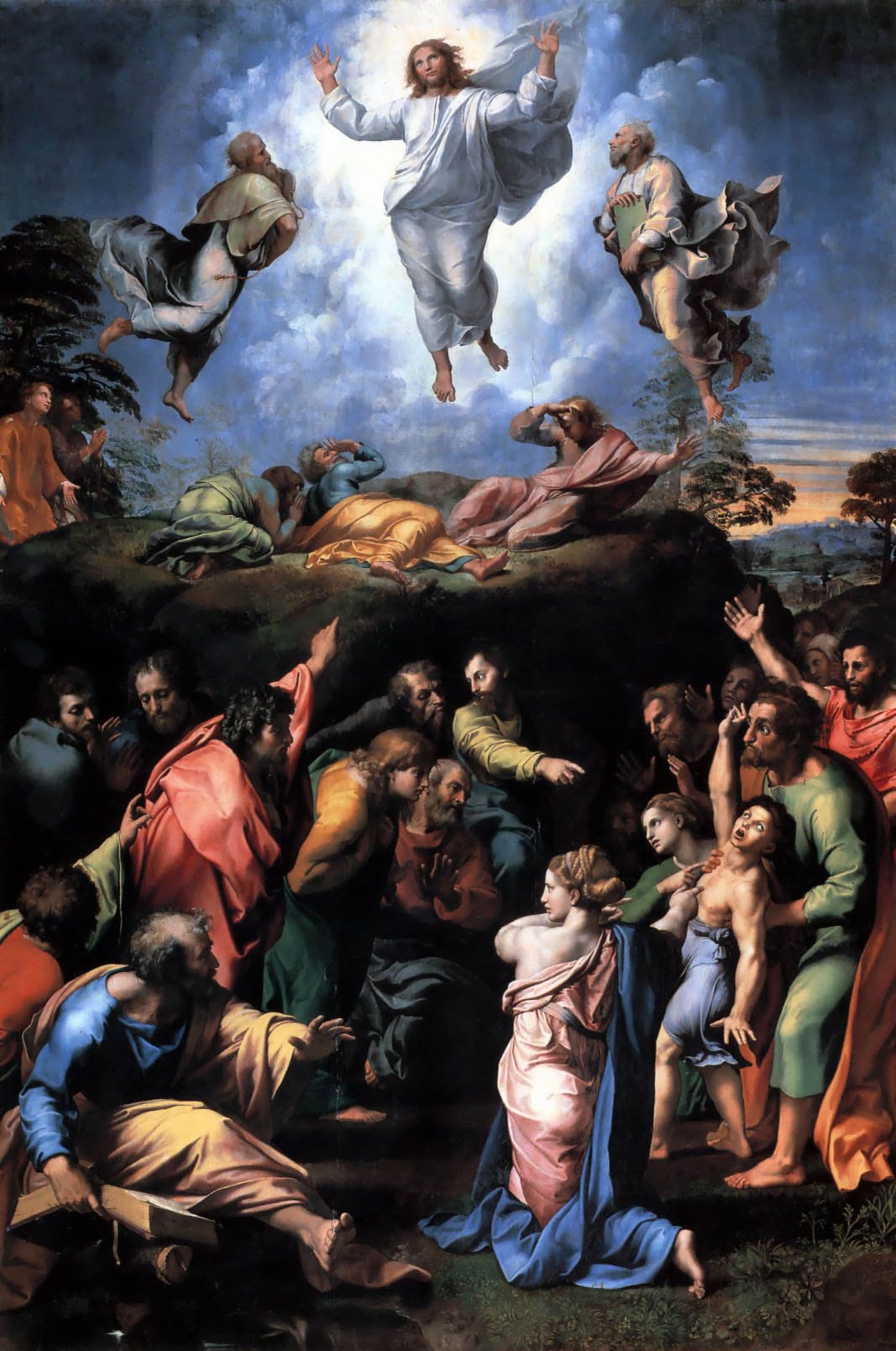 Raphael's Transfiguration, his last painting, unfinished when he died in 1520 Raphael's Transfiguration, his last painting, unfinished when he died in 1520