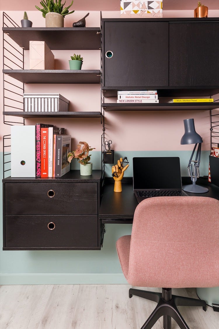 home working pink office via trifle creative home working pink office via trifle creative