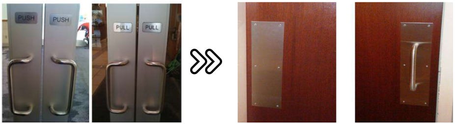 A close-up of a door

Description automatically generated