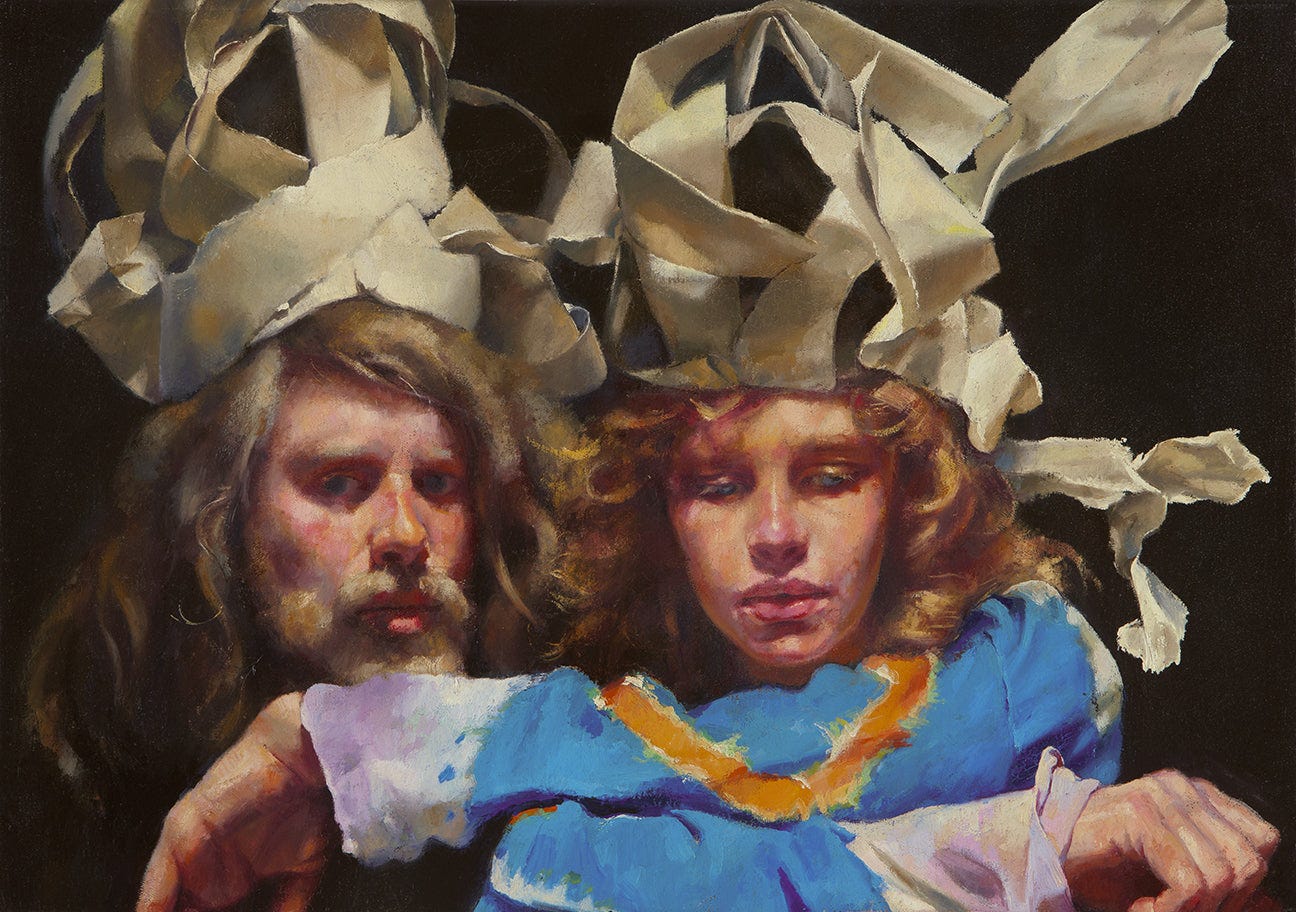 The Painter with Mary – 'Paper Crowns'. 1981