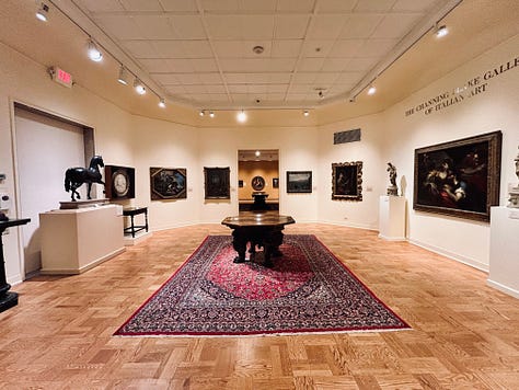 gallery, display, exhibits, floor, walls