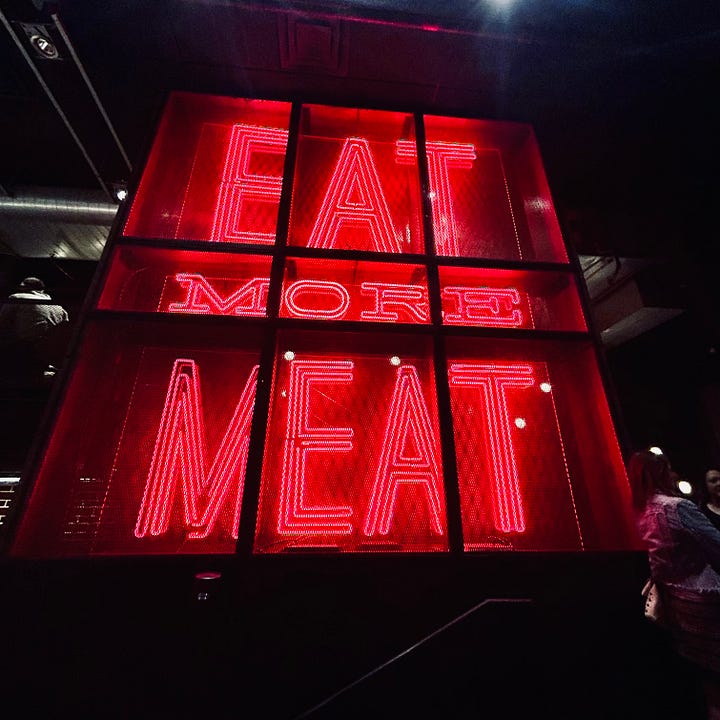 food, plate, tray, sign, drink, signs
