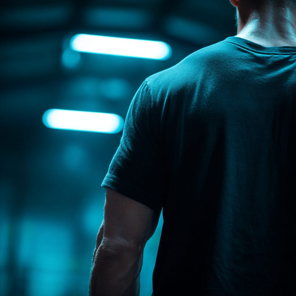 massive, male bodybuilder in the gym from behind. massive, male bodybuilder in the gym from behind.
