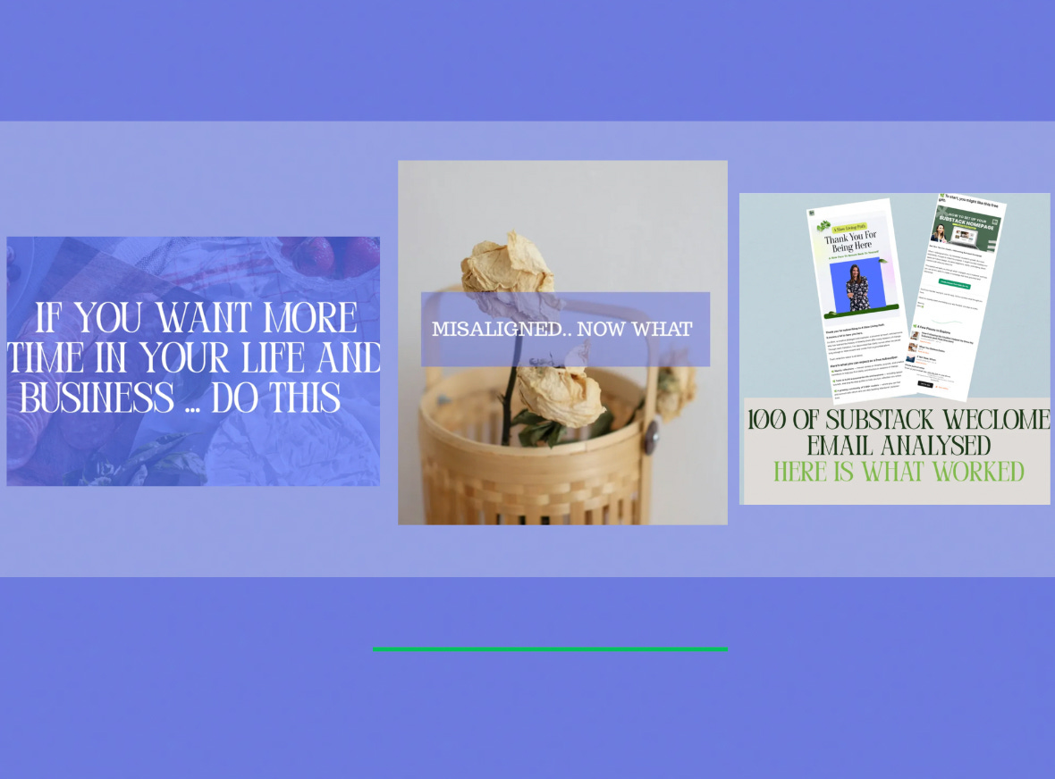 Example of a branded Substack newsletter header showing consistent colour palette and typography as part of a visual identity Example of a branded Substack newsletter header showing consistent colour palette and typography as part of a visual identity