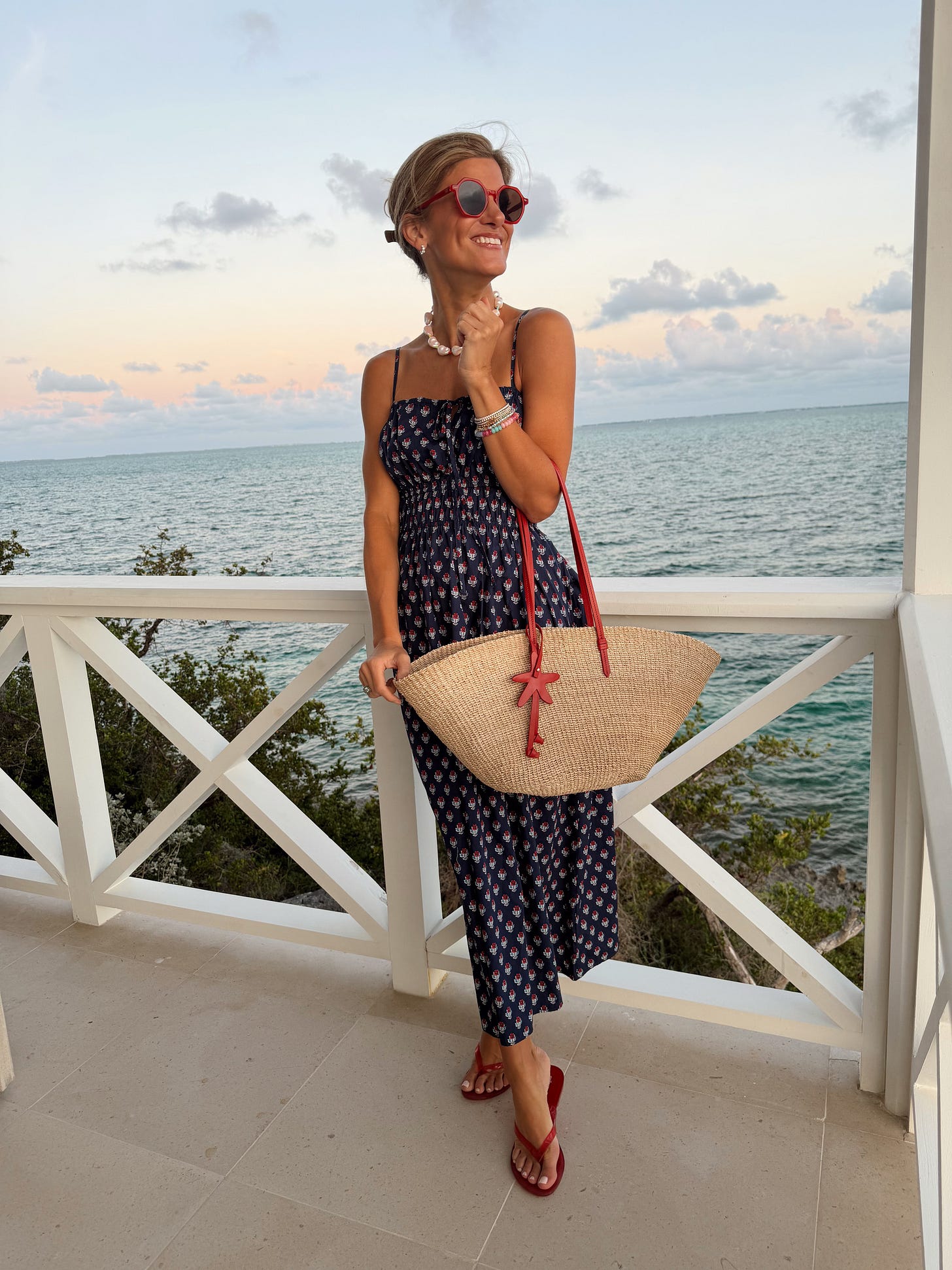 Women's Maxi Pullover Sundress - Universal Thread™ Navy Blue Floral red white and blue dress brighton butler