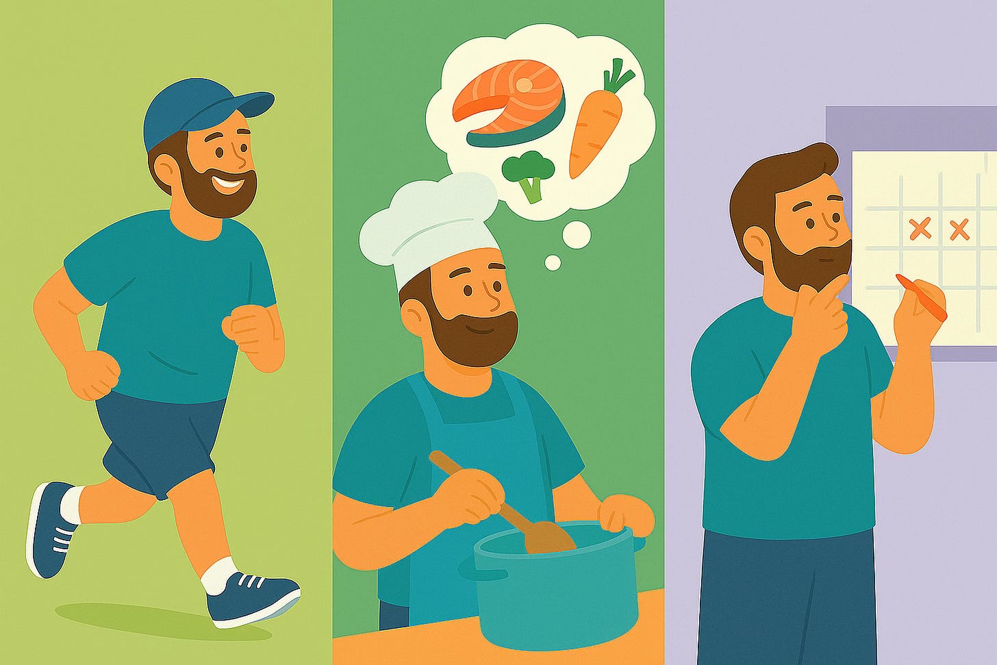 Running outdoors for fitness and personal growth