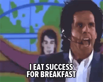 Ben Stiller Success for Breakfast GIF